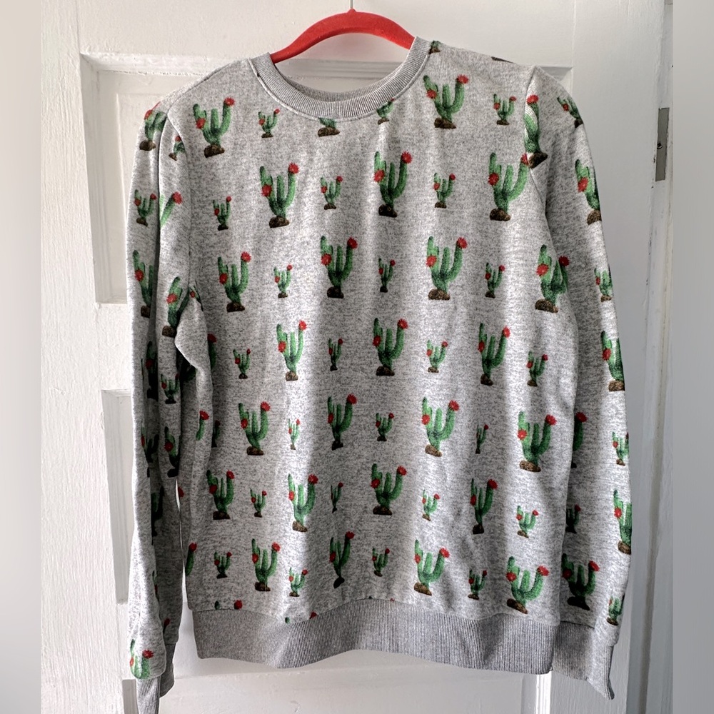Christmas cactus Crewneck sweater